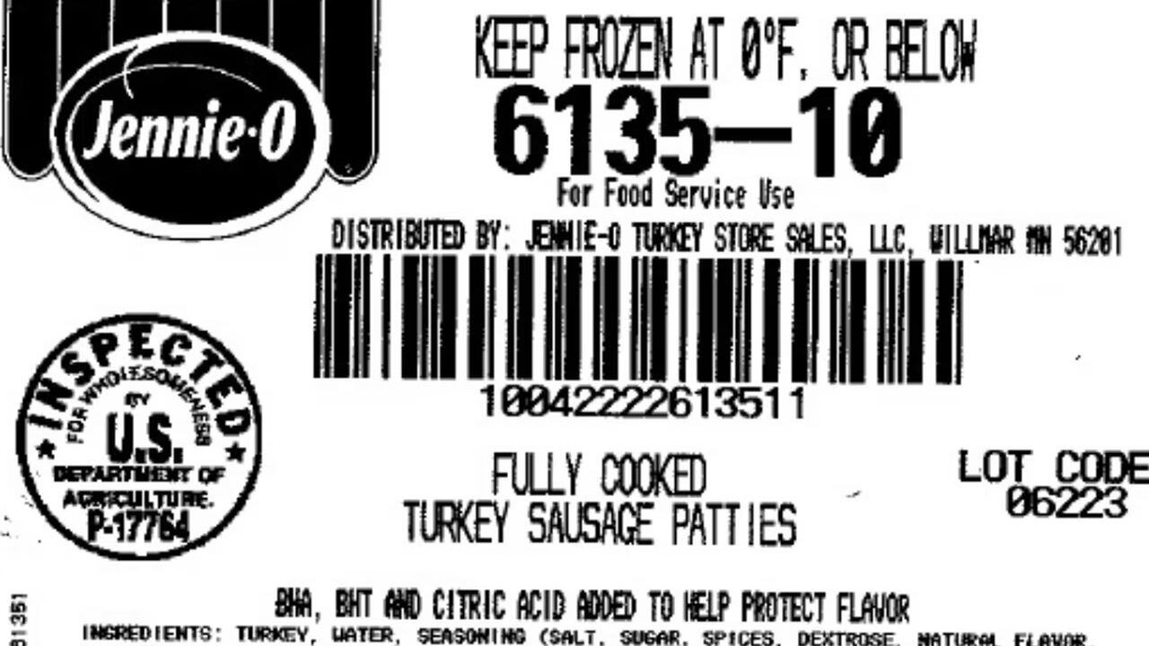 ABBYLAND FOODS RECALL FROZEN TURKEY MEATBALLS