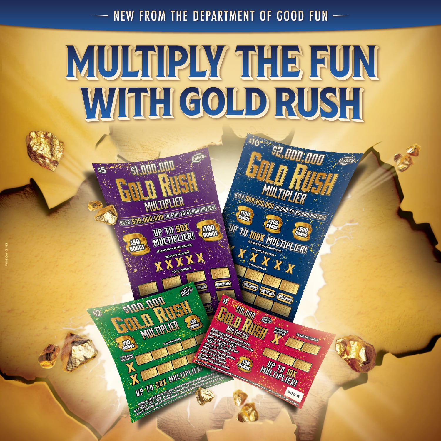 Realistic Are Cards Scratch & Tickets Lottery TICKET-GOLD LOTTERY 2019OPTIC ダリアス•ガーランド - Dollar Million その他