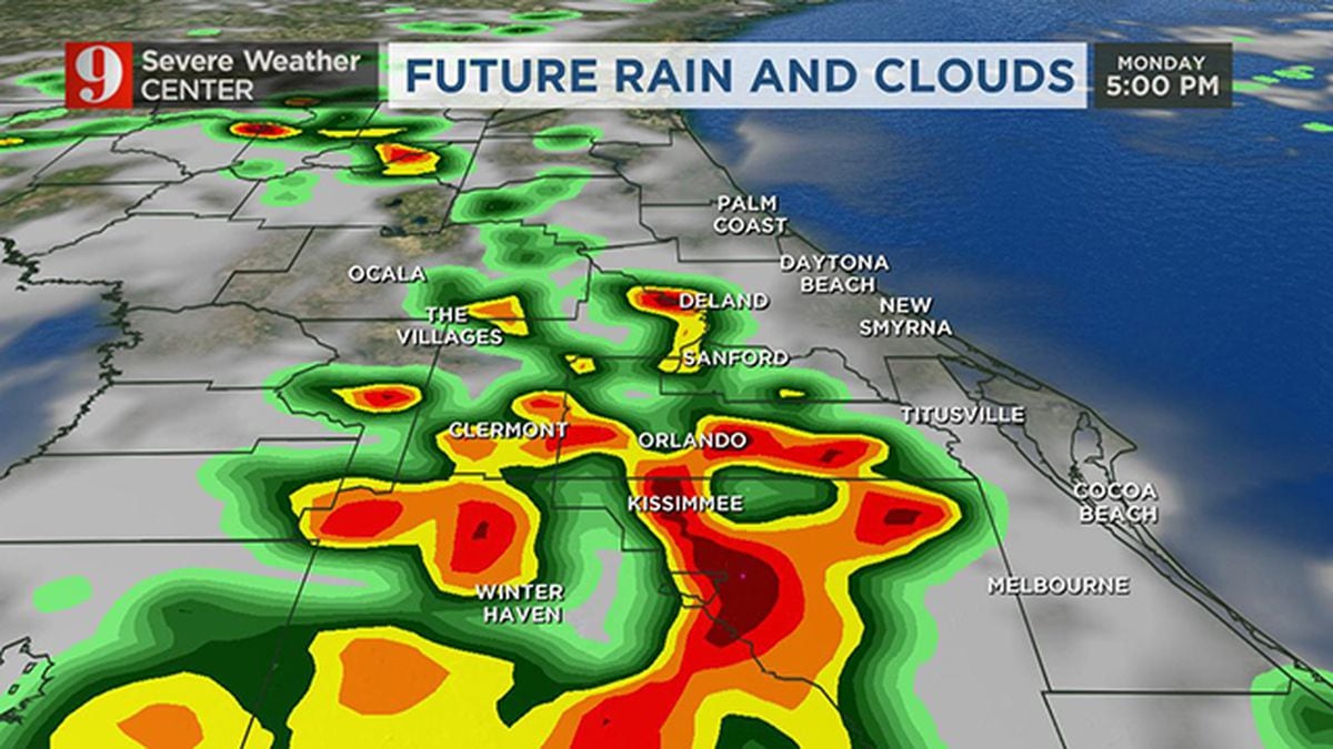 Live Radar Parts Of Central Florida Soaked By 2 Inches Of Rainfall